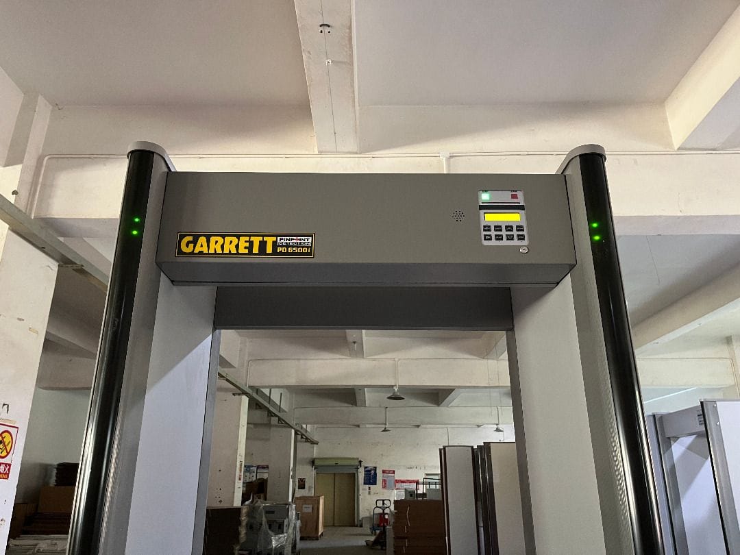 Garrett PD 6500i walkthrough metal detector installed in Kenya